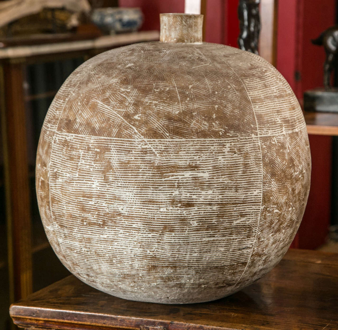 A Claude Conover ceramic vessel titled "Tacab"