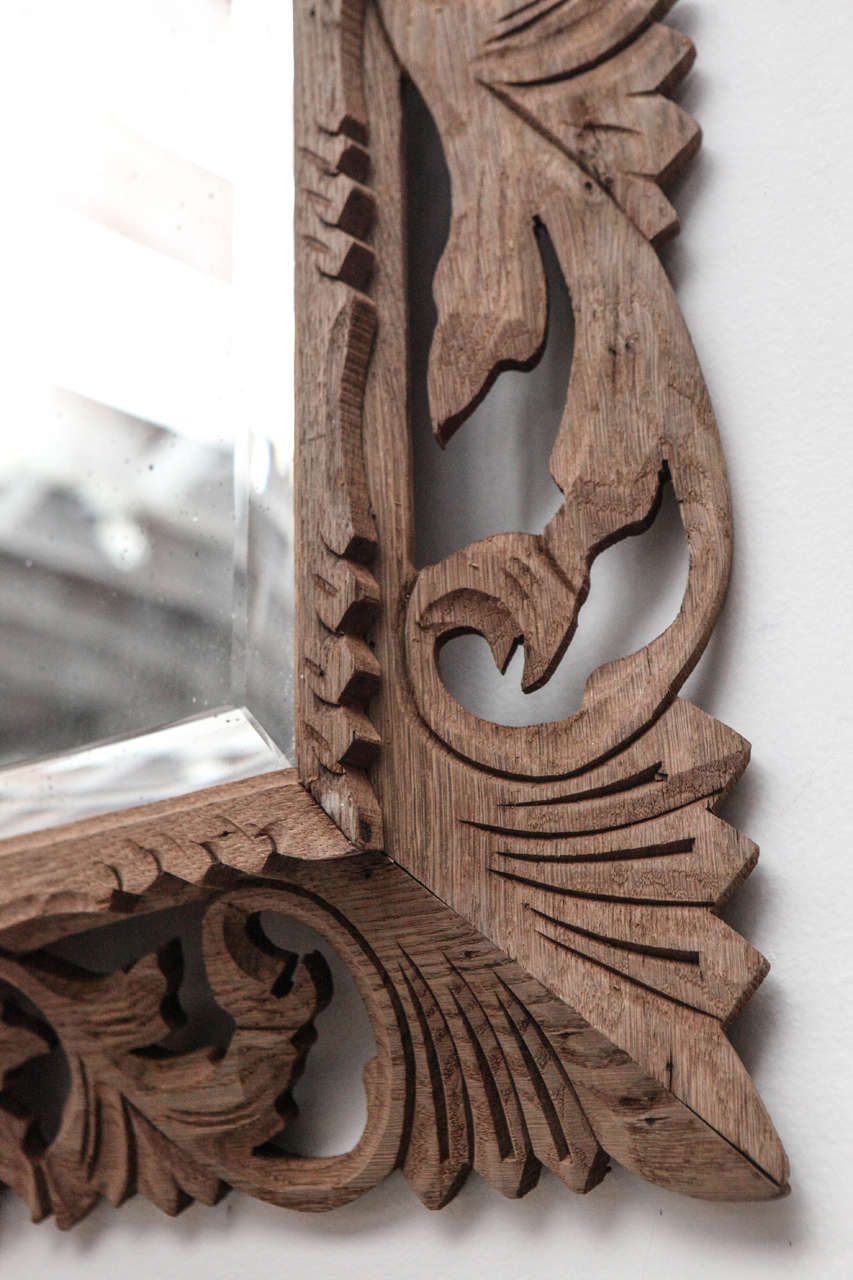Late 19th Century French Carved Wood Mirror | Medium 1