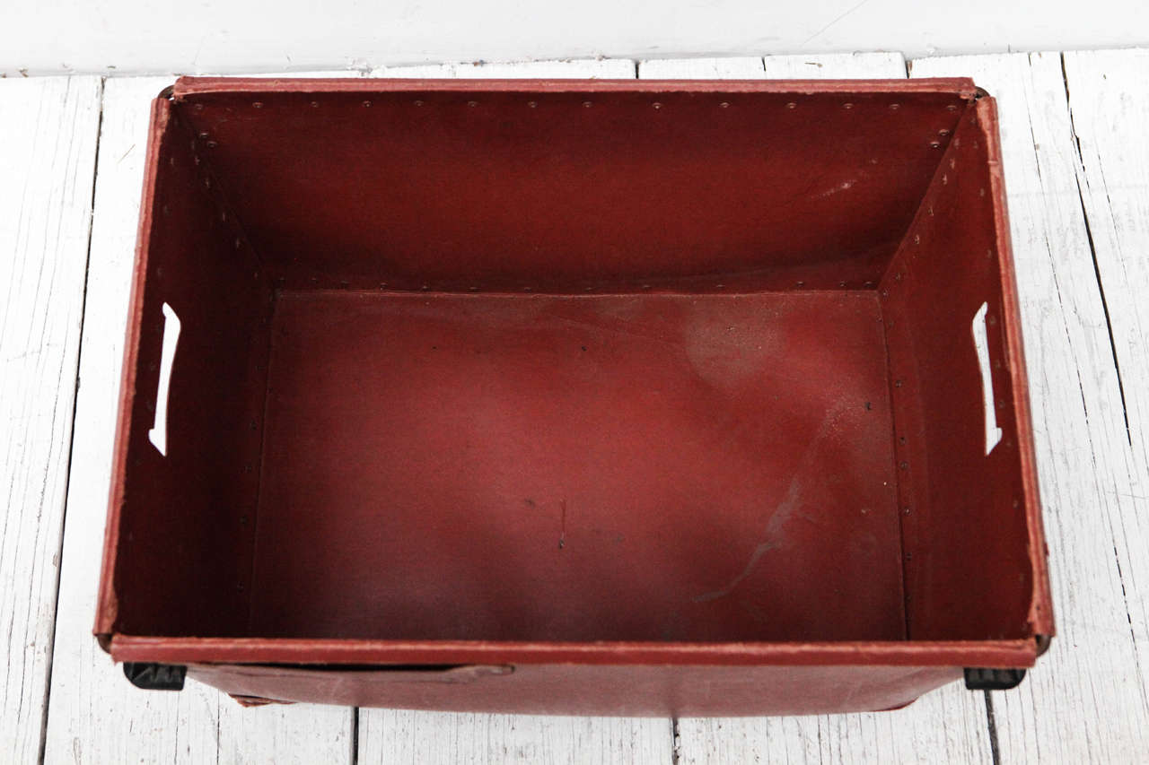 Industrial Red Storage Bins by Trafitol (Four Available) 2