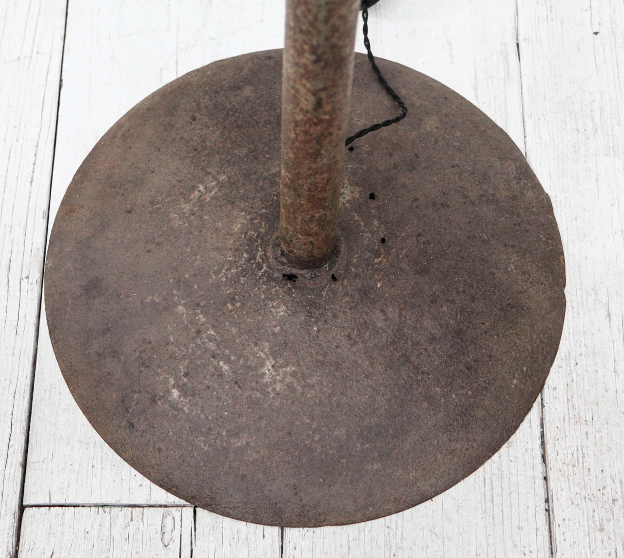 Vintage Rustic Metal Cone Floor Lamp 1