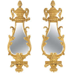 A large pair of Gilded Mirrors