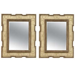 A pair of large mirrors