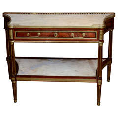 Louis XVI Mahogany Console Desserte