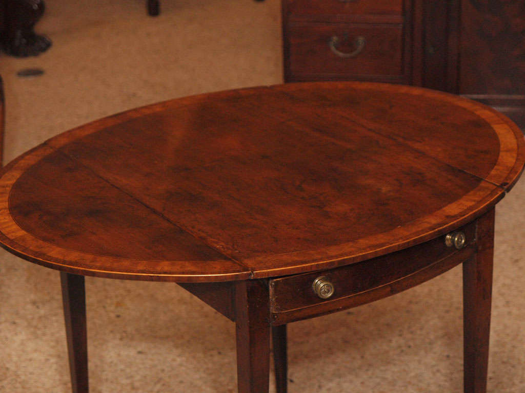 British Antique George III Mahogany Pembroke Table 