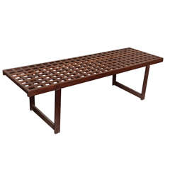 Mid-20th C. Palisandre Long Bench Mid-20th C. Palisandre Long Bench