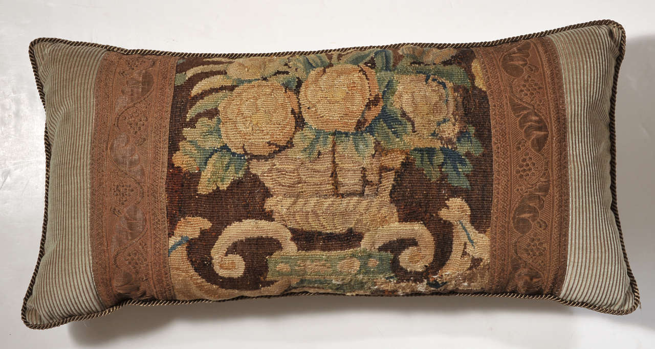 Maison Maison 18th C Tapestry Lumbar Pillows 5