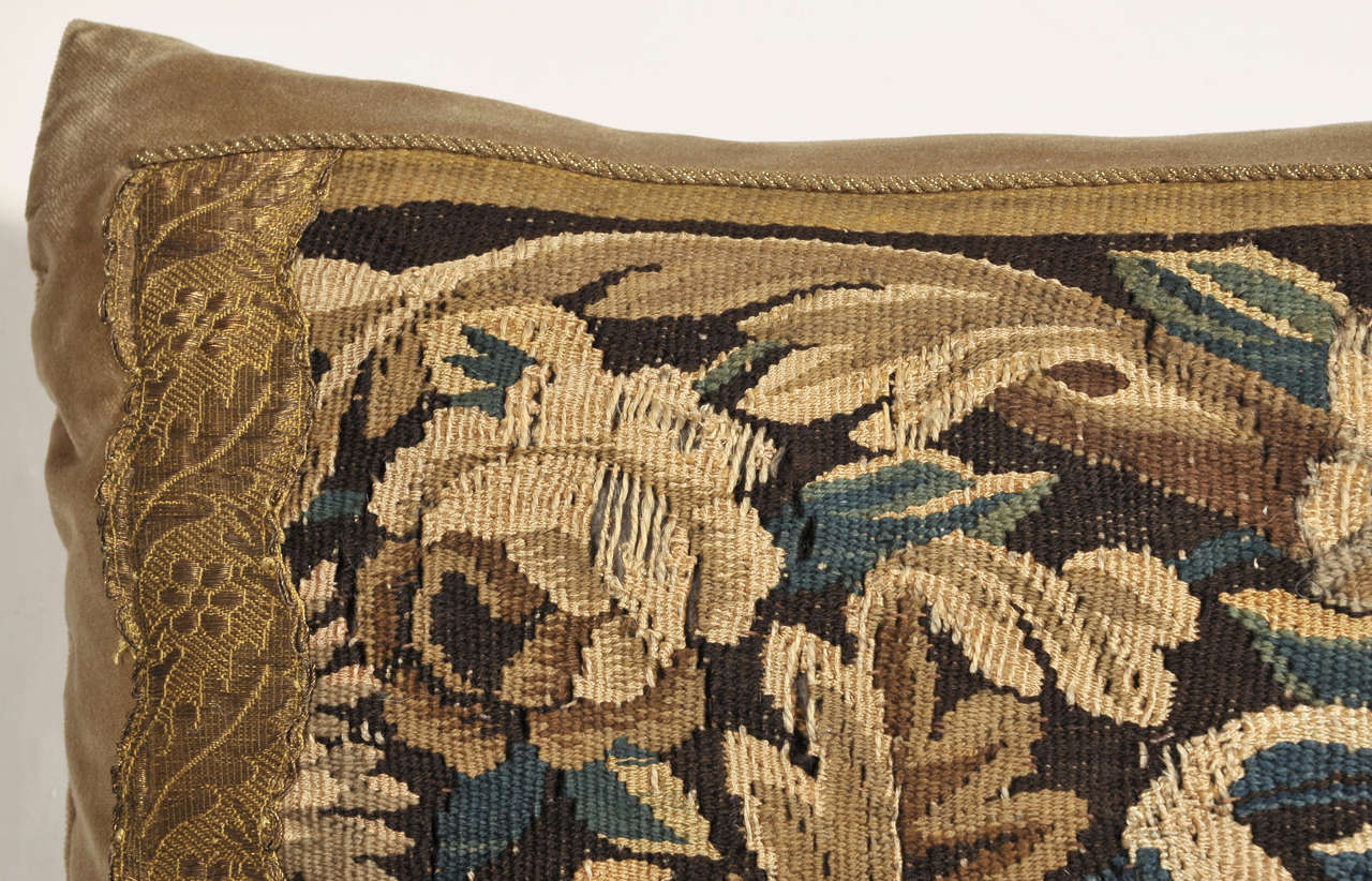 19th Century Tapestry Pillow For Sale at 1stdibs
