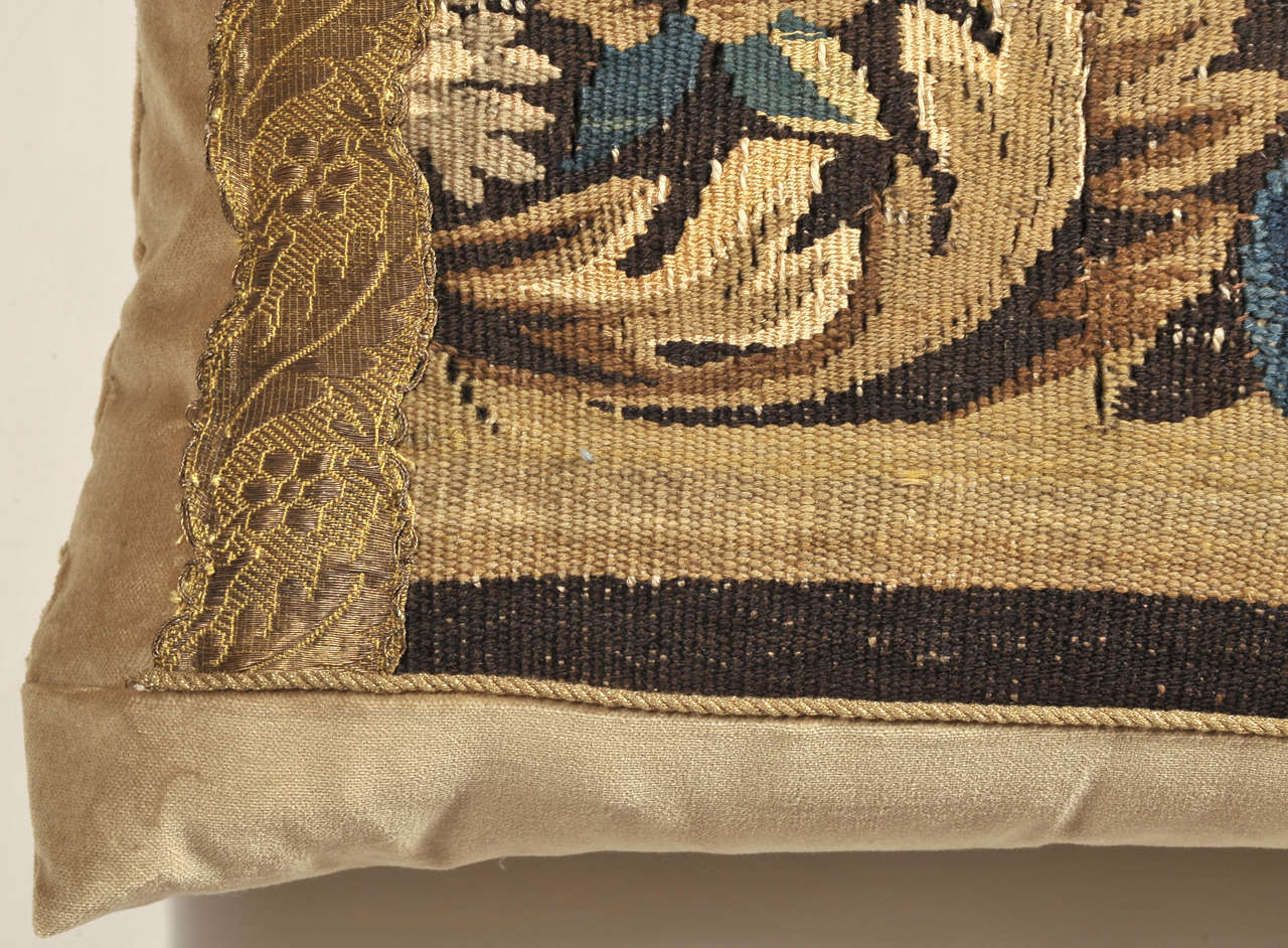 19th Century Tapestry Pillow For Sale at 1stdibs