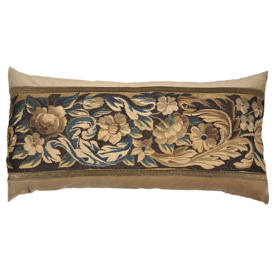 18th Century Tapestry Lumbar Pillow at 1stdibs