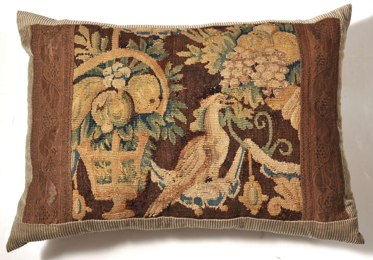 Pair of 18th Century Tapestry Pillows For Sale at 1stdibs