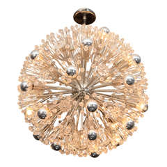 1970
s Nickel Plated Austrian Snowflake Fixture 1970
s Nickel Plated Austrian Snowflake Fixture