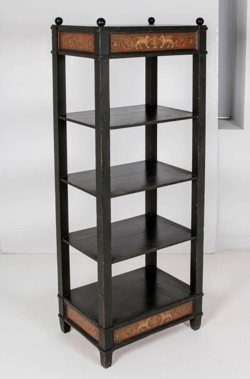 Danish Golden Age Etagere In Good Condition For Sale In New York, NY