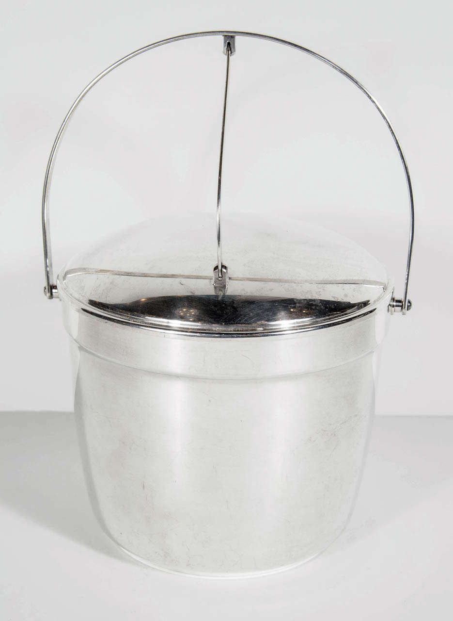 Art Deco Silverplate Ice Bucket