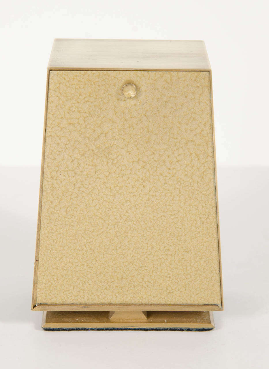 20th Century Sophisticated Mid-Century Modernist Table Clock by Elgin