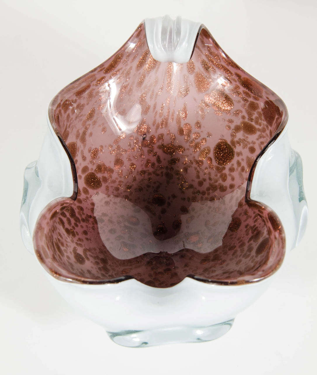 Italian Gorgeous Mid-Century Modernist Murano Glass Bowl