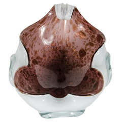 Gorgeous Mid-Century Modernist Murano Glass Bowl