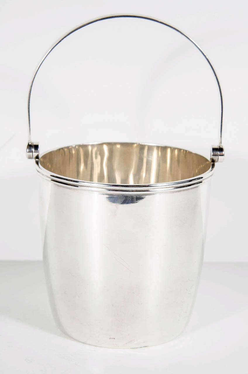 Art Deco Silver Plate Ice Bucket