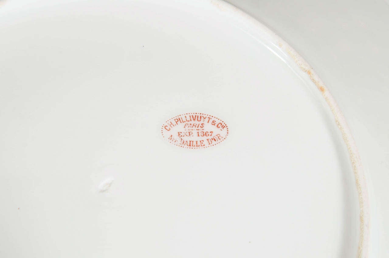 Exquisite Antique Belle Epoque Set of Monogrammed Limoge China 1