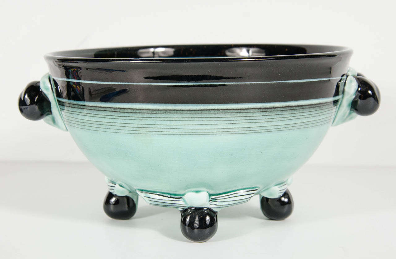Art Deco Ceramic Bowl by Ilse Claussen for Rorstrand of Sweden at 1stdibs