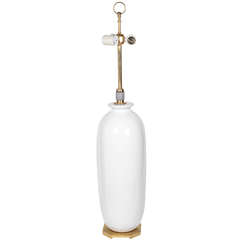 Fine White Ceramic Table Lamp by Hansen 1