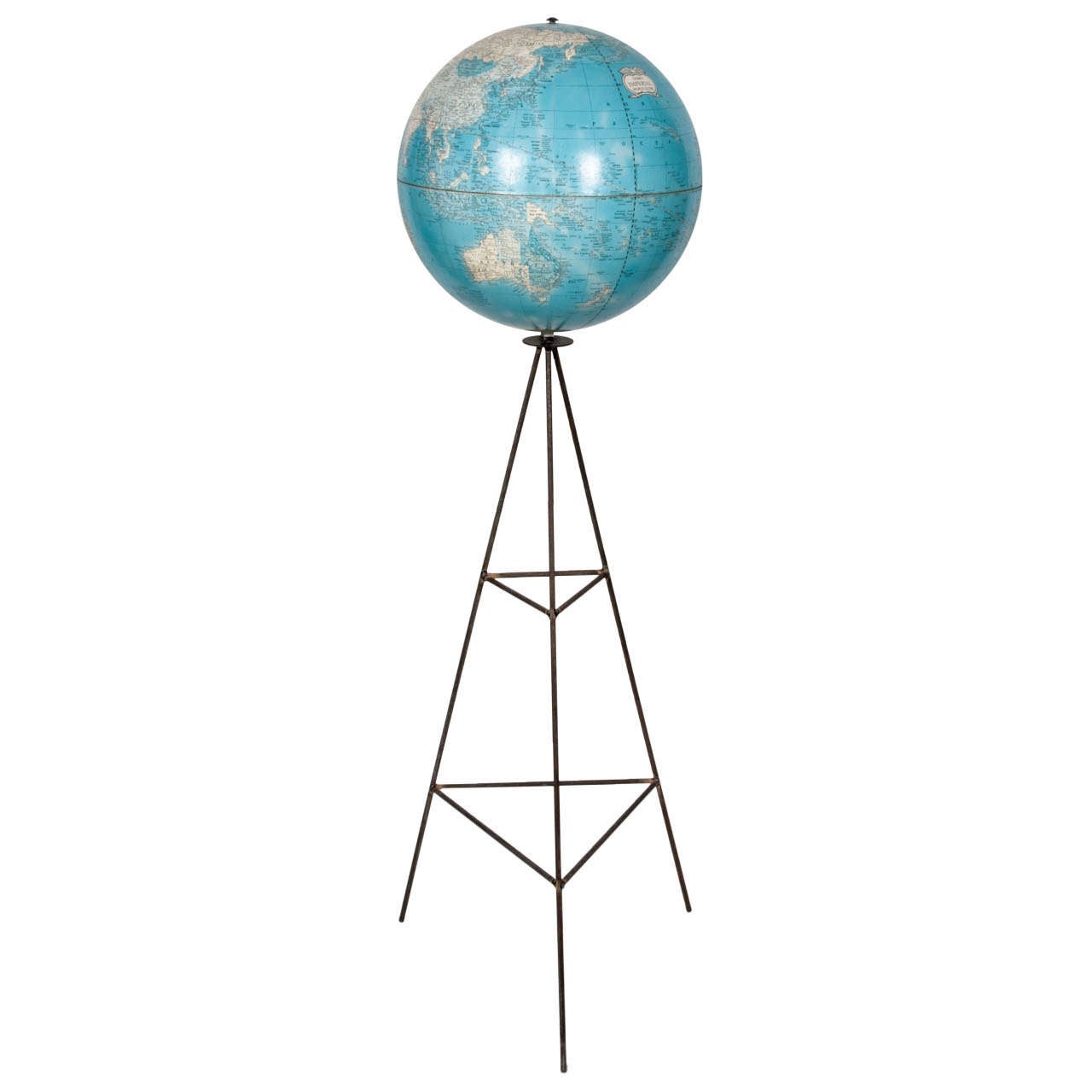 Cram's World Globe on Metal Stand