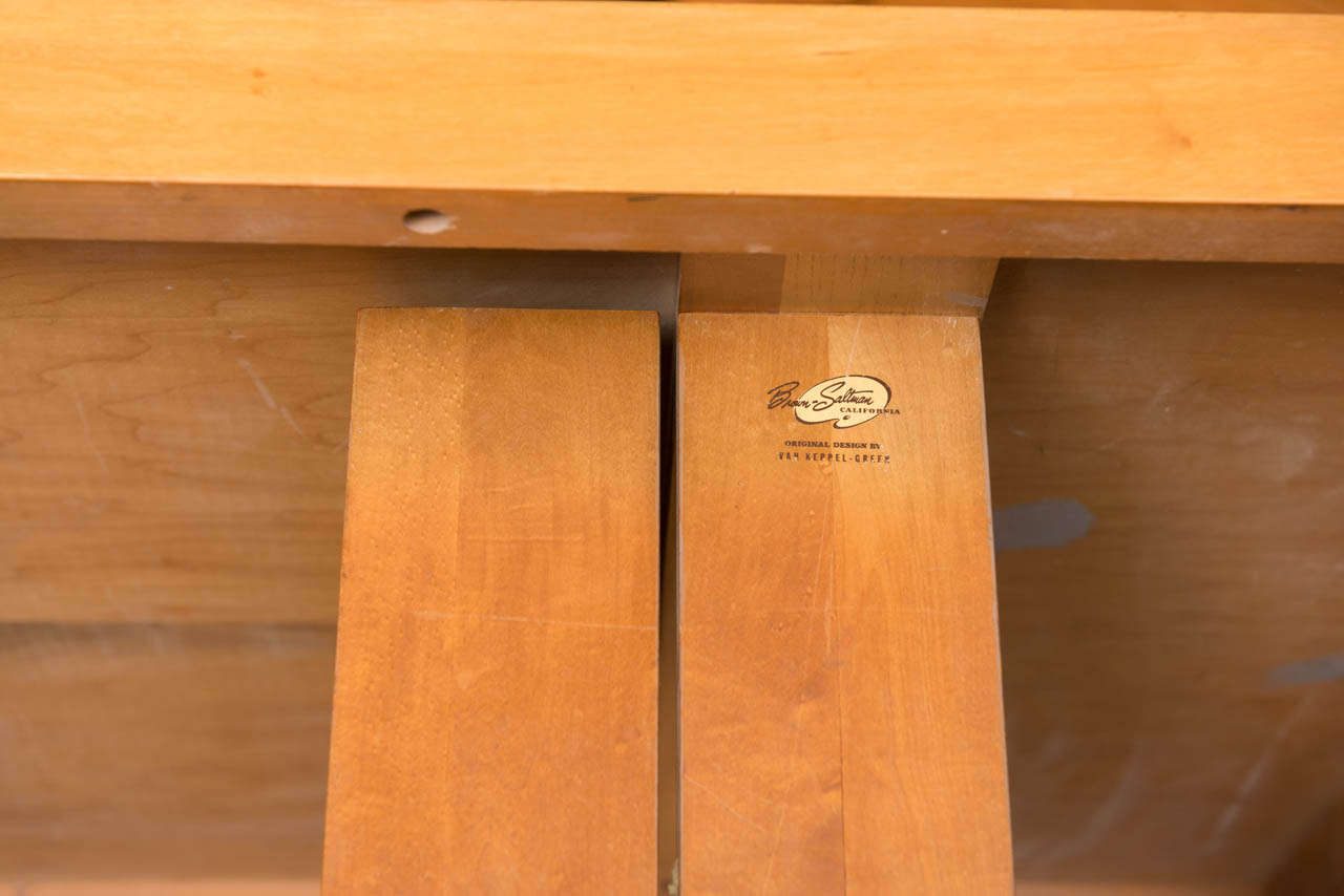 Mid-20th Century Van Keppel Green Camel Table