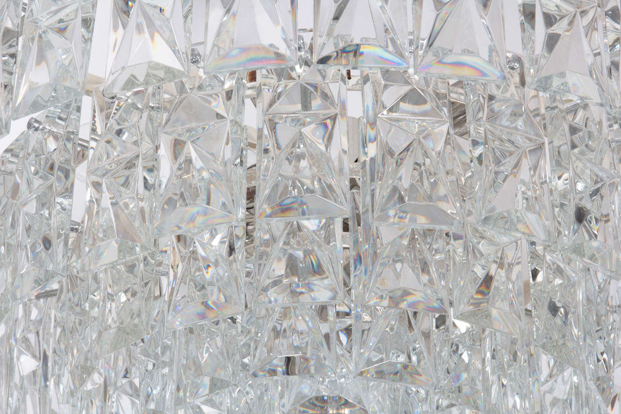 large rectangular crystal chandelier