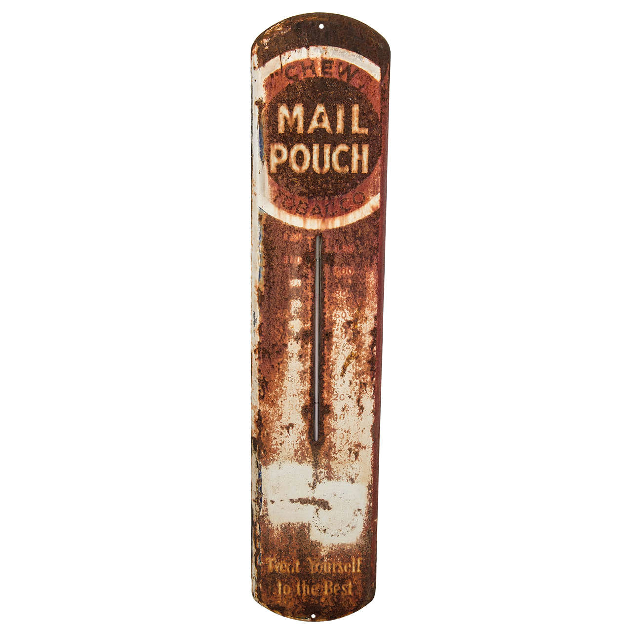 Weathered Mail Pouch Chewing Tobacco Sign at 1stdibs