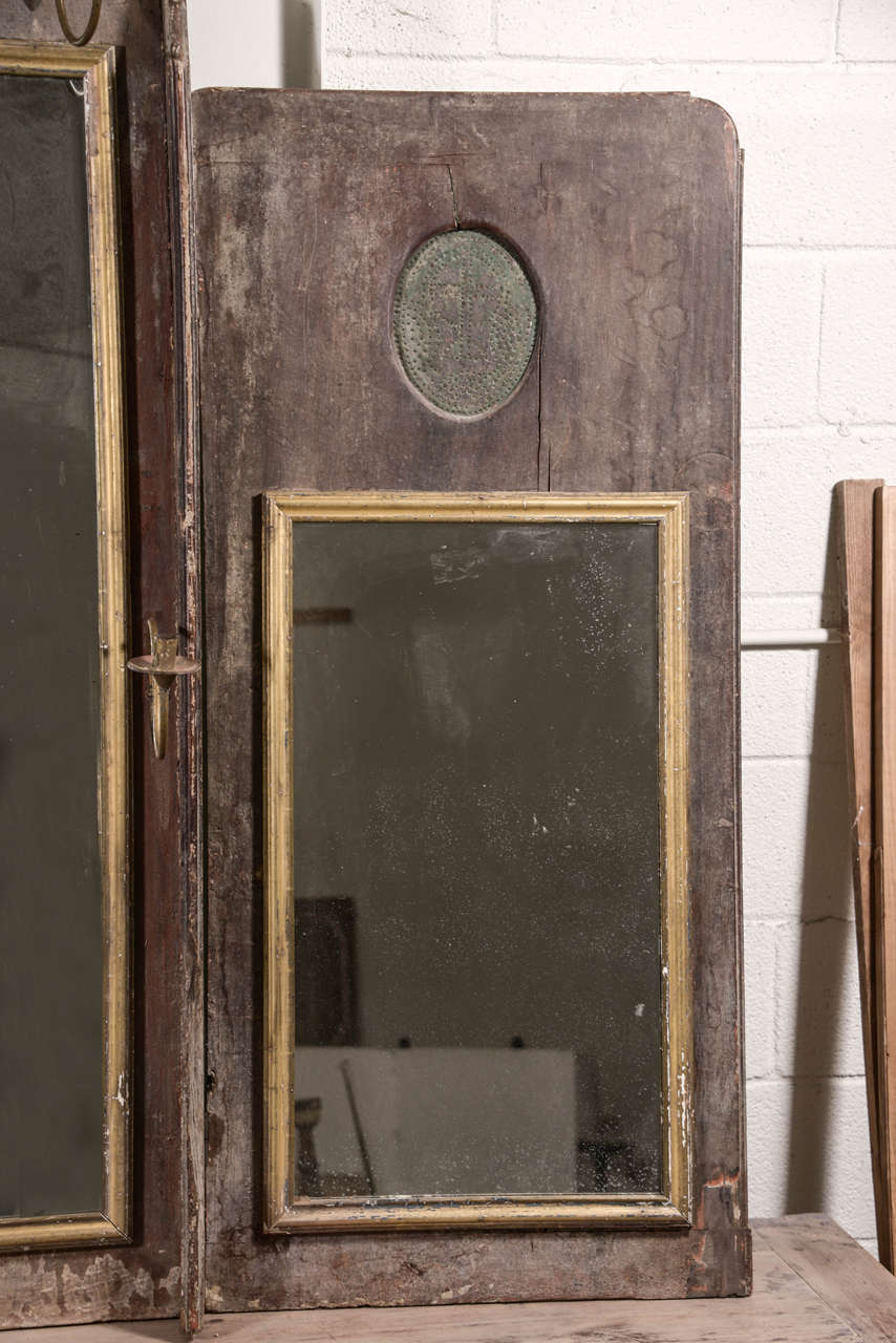 three ring mirror vintage