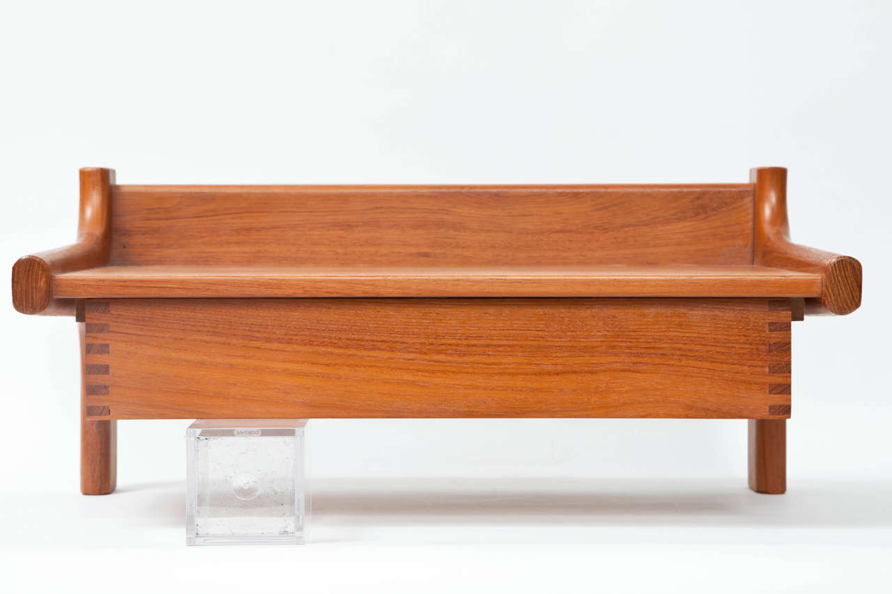 Pair of Danish Modern Wall Shelves with Drawers