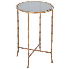 Bronze Faux Bamboo Table
