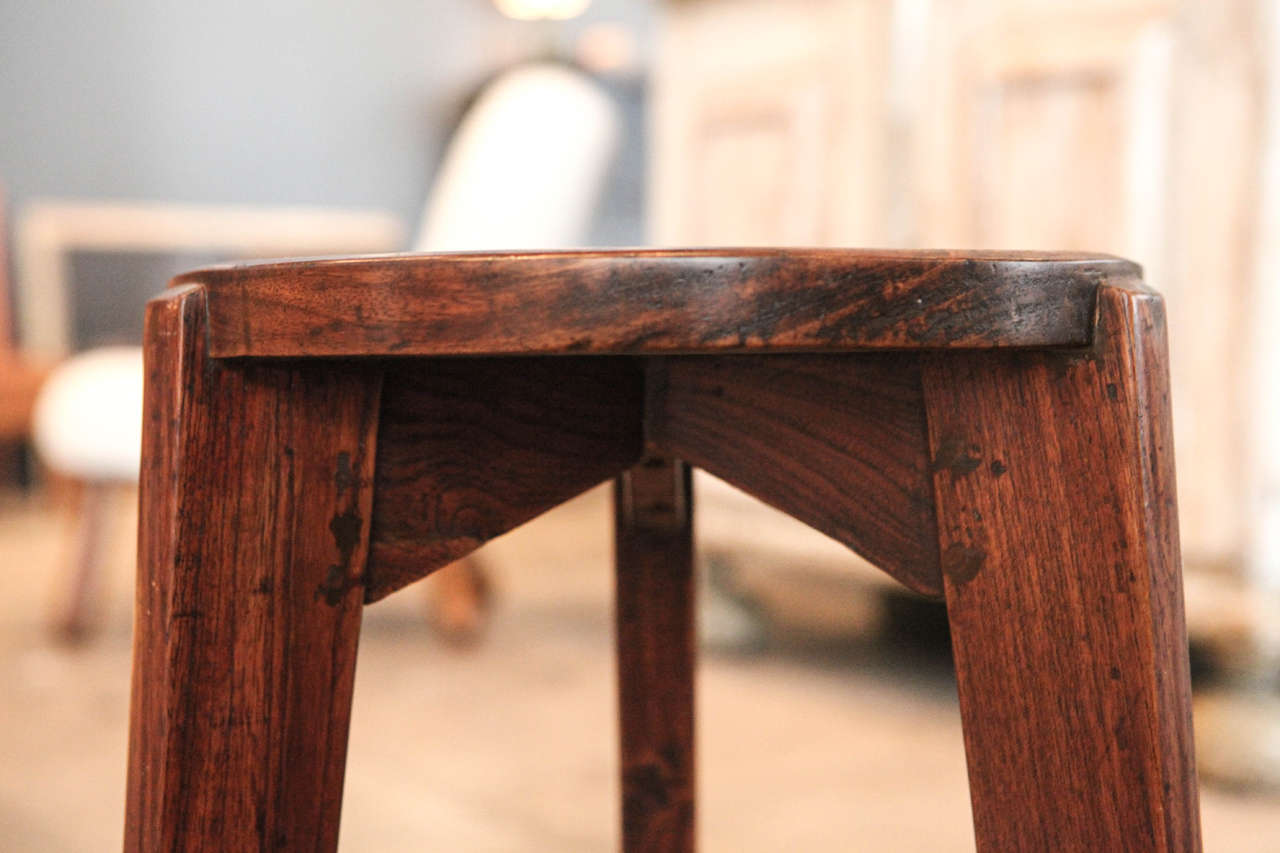 Pair of Pierre Jeanneret Stools, Chandigarh, India 1