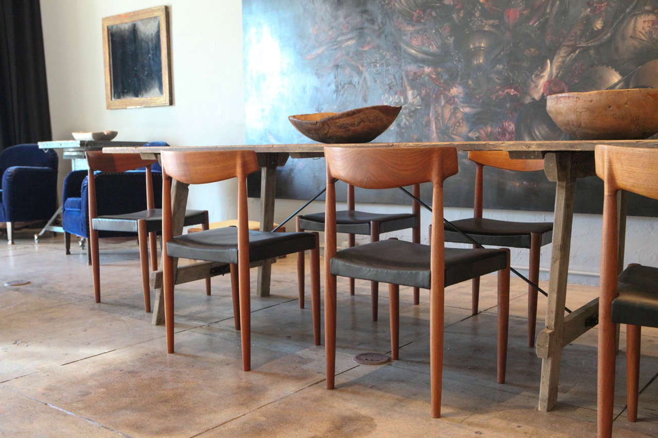 Set of Ten Dining Chairs by Knud Faerch, Denmark, 1960 In Good Condition In Los Angeles, CA