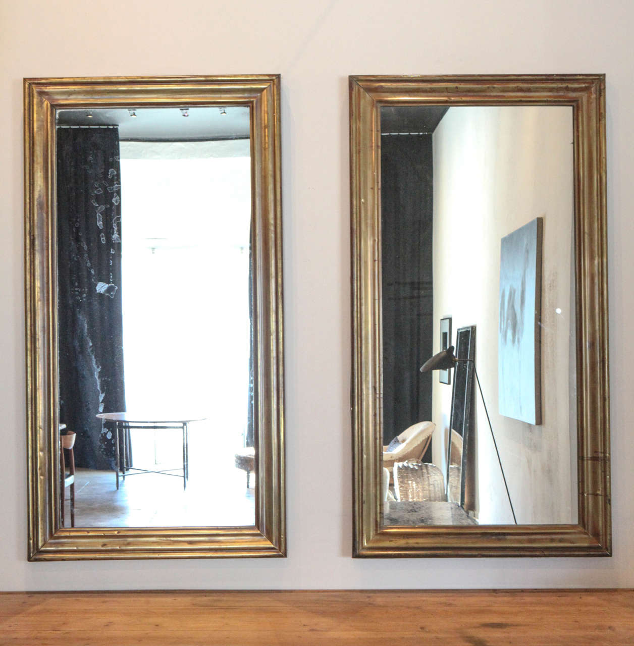 A Large Copper Framed Mirrors, France, 1880 at 1stdibs