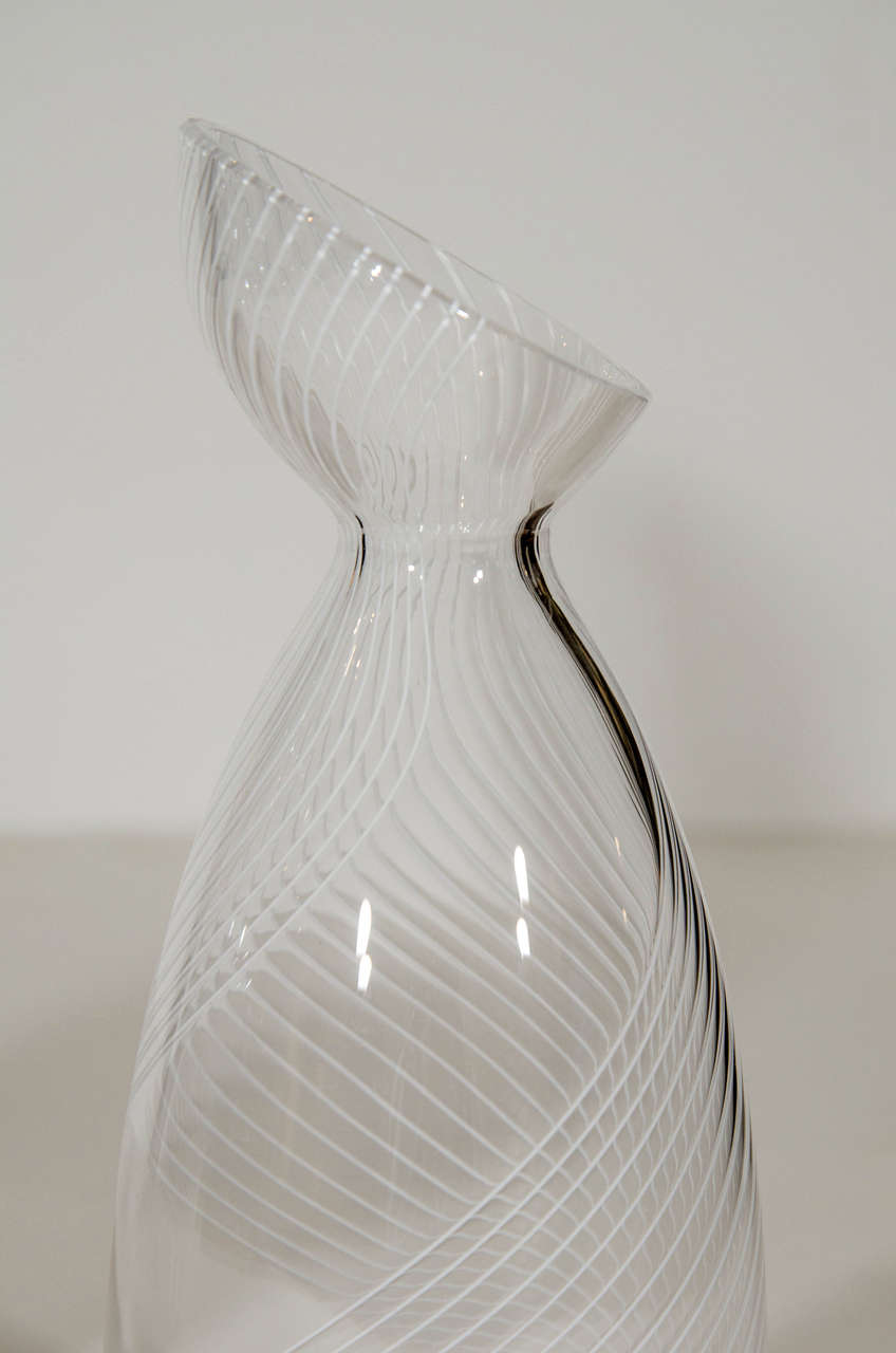 Hand-blown Glass Decantors by Cartwright New York In Excellent Condition For Sale In Long Island City, NY