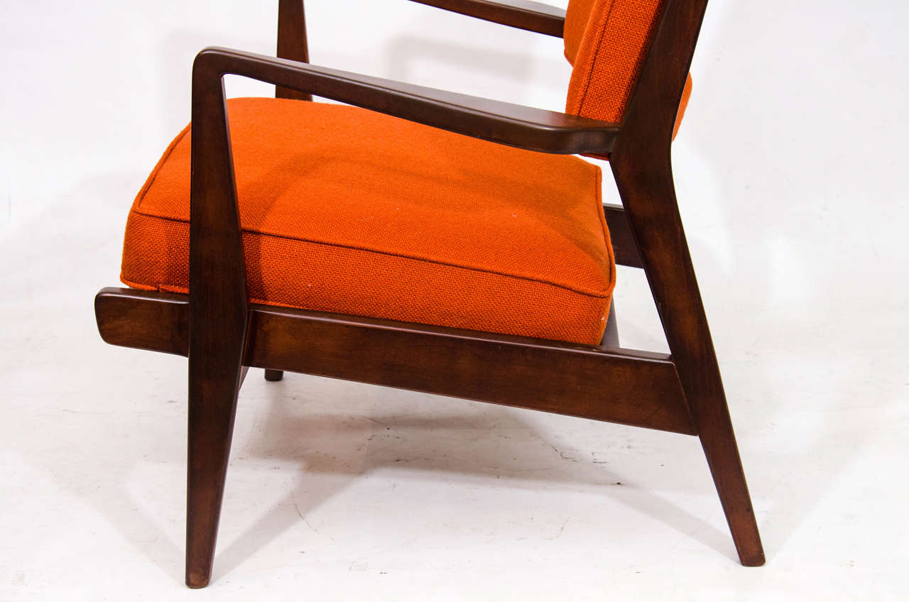 Pair of Jens Risom Lounge Chairs In Good Condition In New York, NY