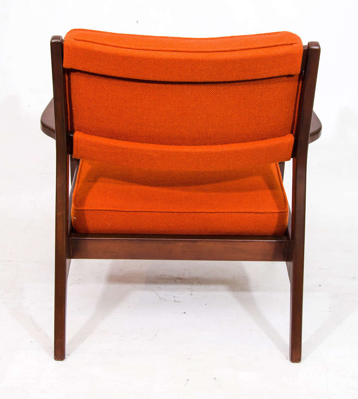 Walnut Pair of Jens Risom Lounge Chairs