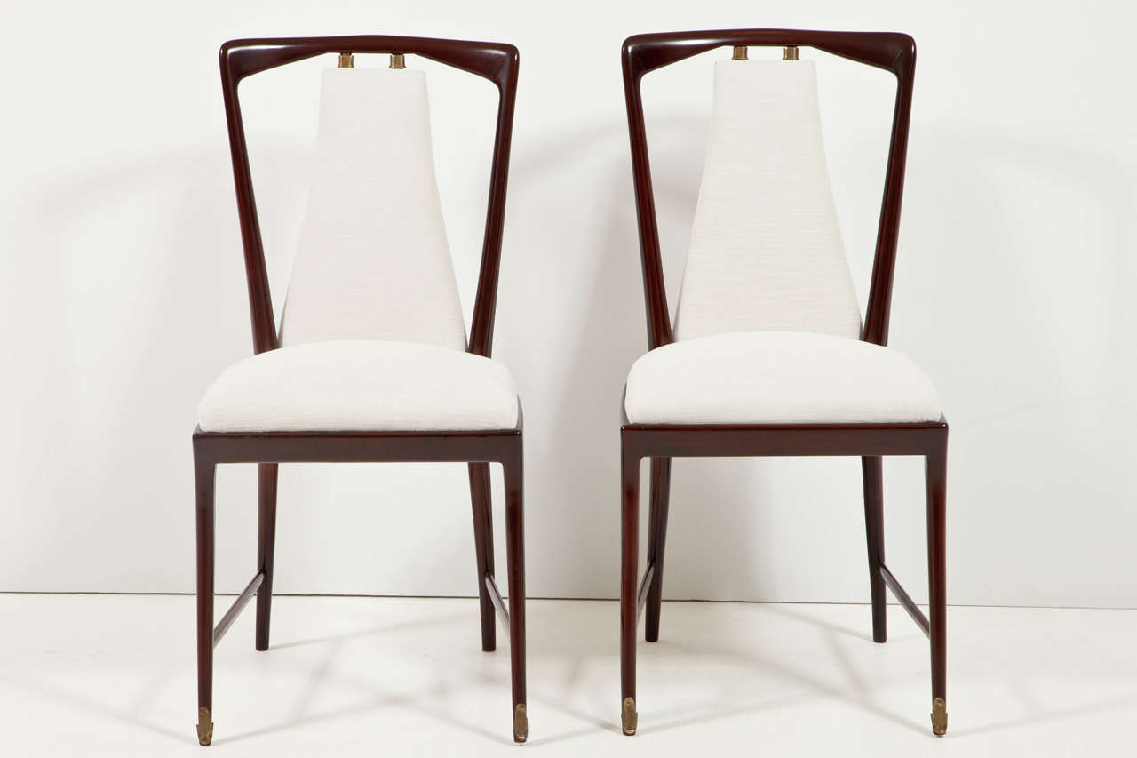 Exceptional  Set of Eight Chairs by Osvaldo Borsani 1