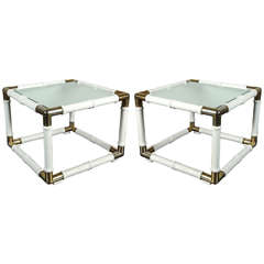 Bamboo Style Coffee Tables Hollywood Regency