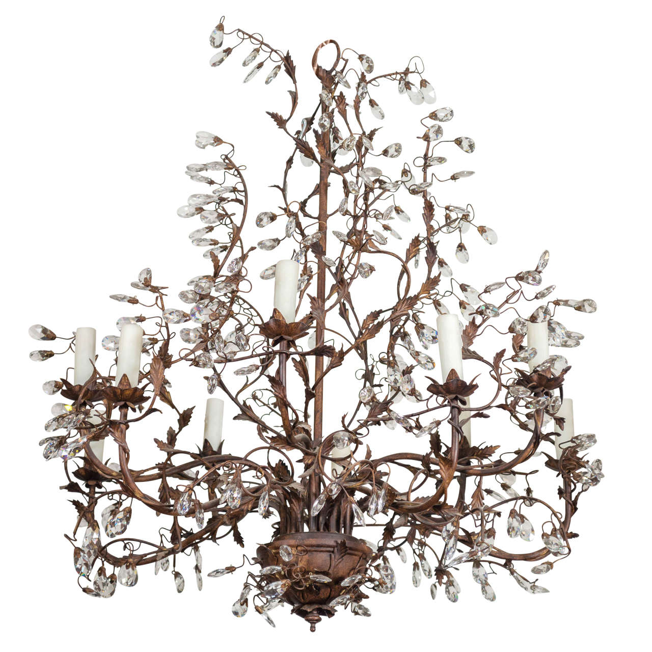 Whimsical TenLight Chandelier at 1stDibs