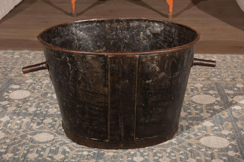 19th Century French Iron Grape Container