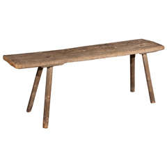 Rustic French Bench Console