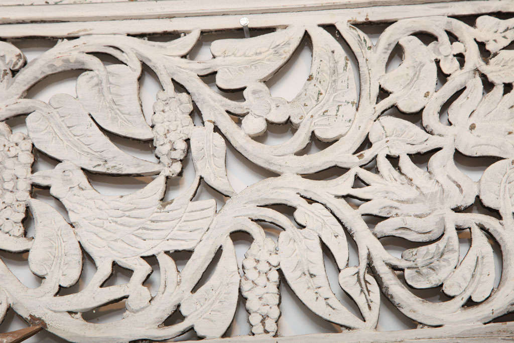 White Carved Wall Panel For Sale at 1stdibs