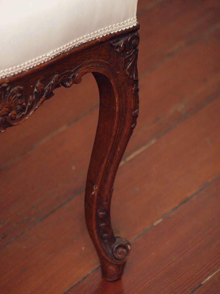 Eight Finely Carved Louis XV Style Dining Chairs 1