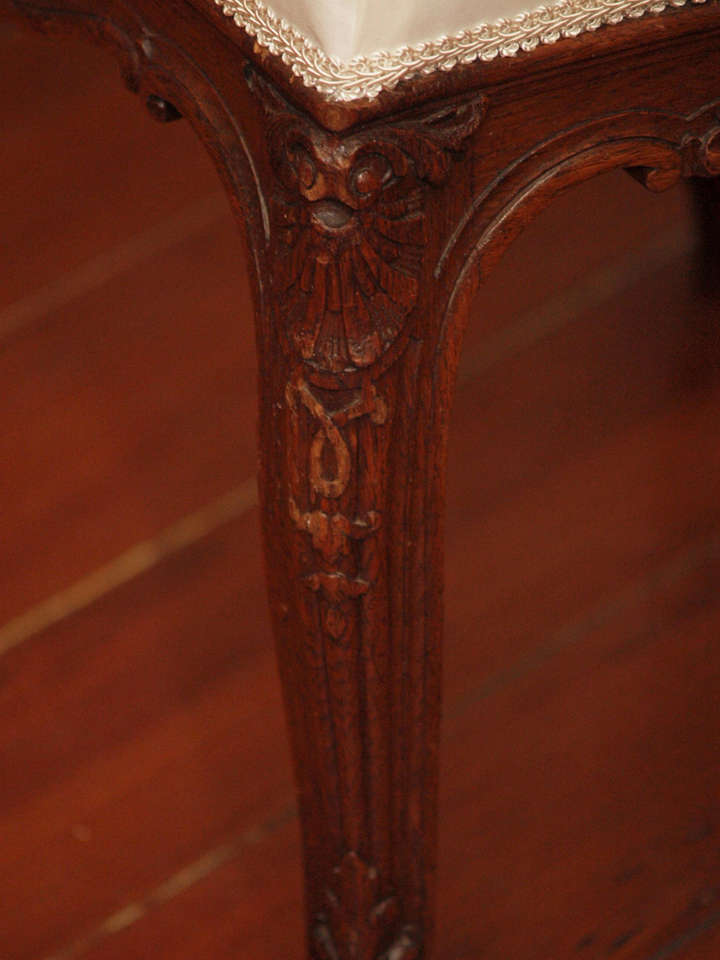 Eight Finely Carved Louis XV Style Dining Chairs 2