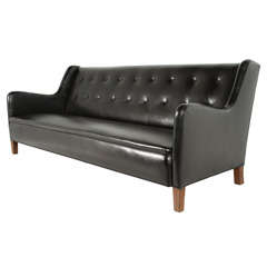 Ole Wanscher Leather Sofa