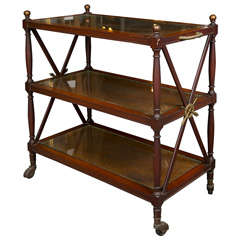 Three Tier Wood Trolley