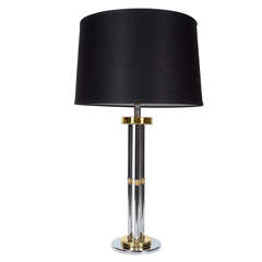 Modernist Three Column Table Lamp
