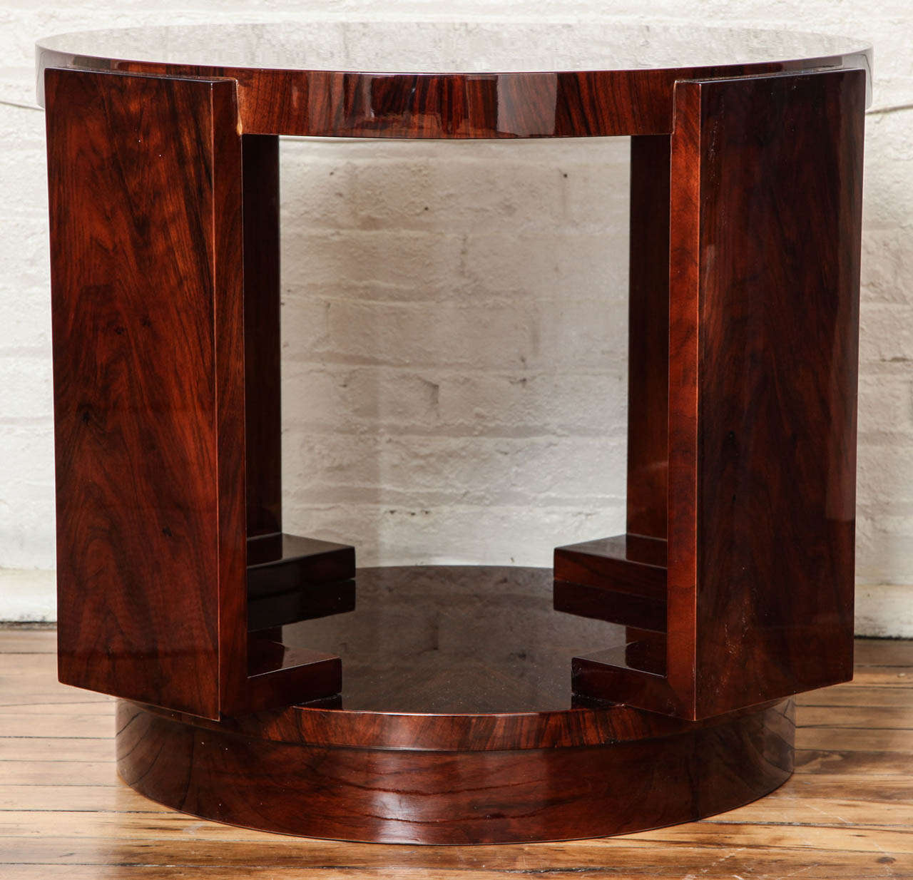 Art Deco round side table.