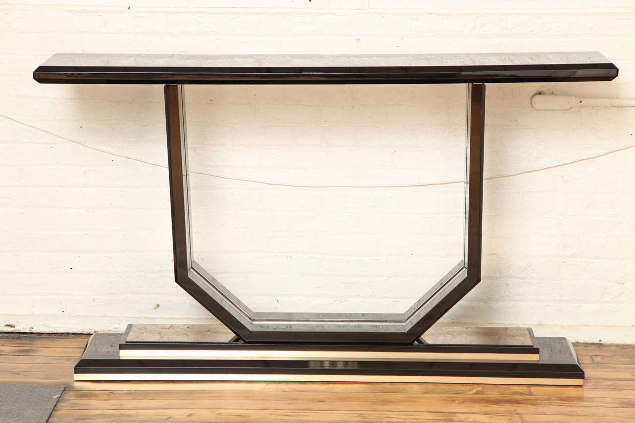 Italian Modernist Console Table For Sale